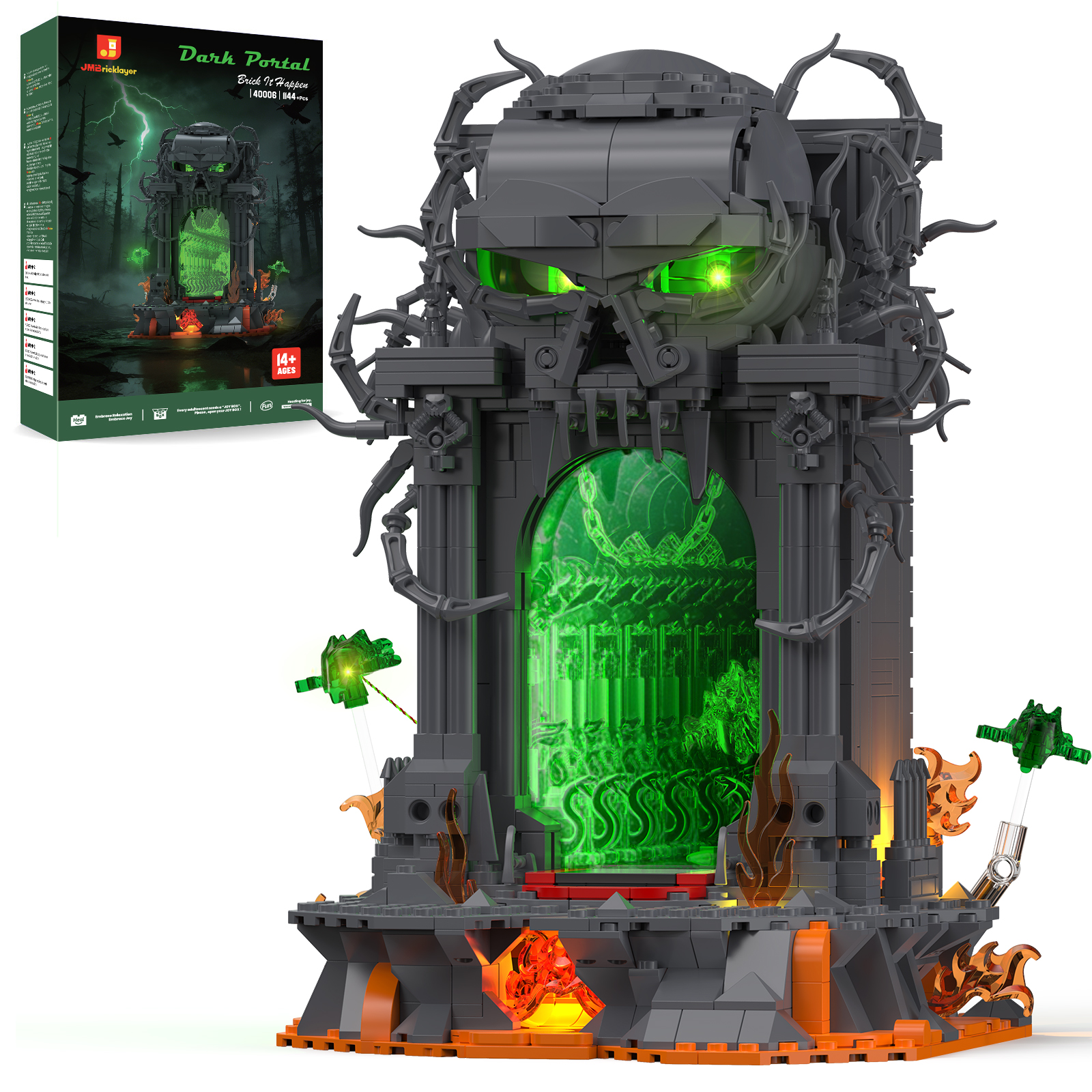 Desk Setup Build - JMBricklayer 1144PCS Dark Portal 3D LED