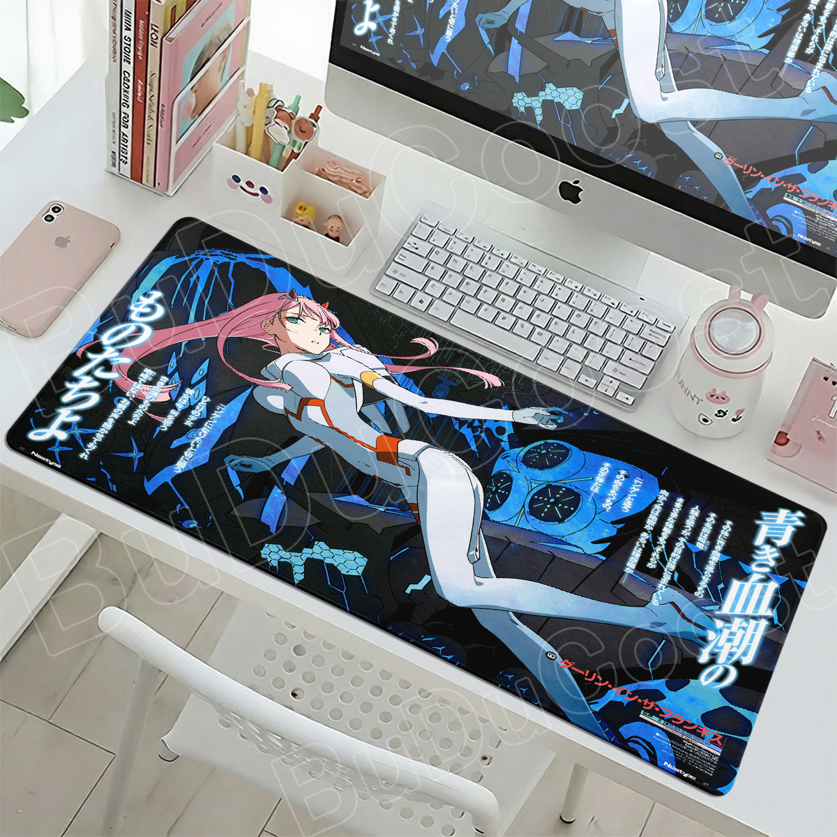 Kawaii Zero Two Pc Gamer Mouse - Desk Setup Two Laptops avis et prix