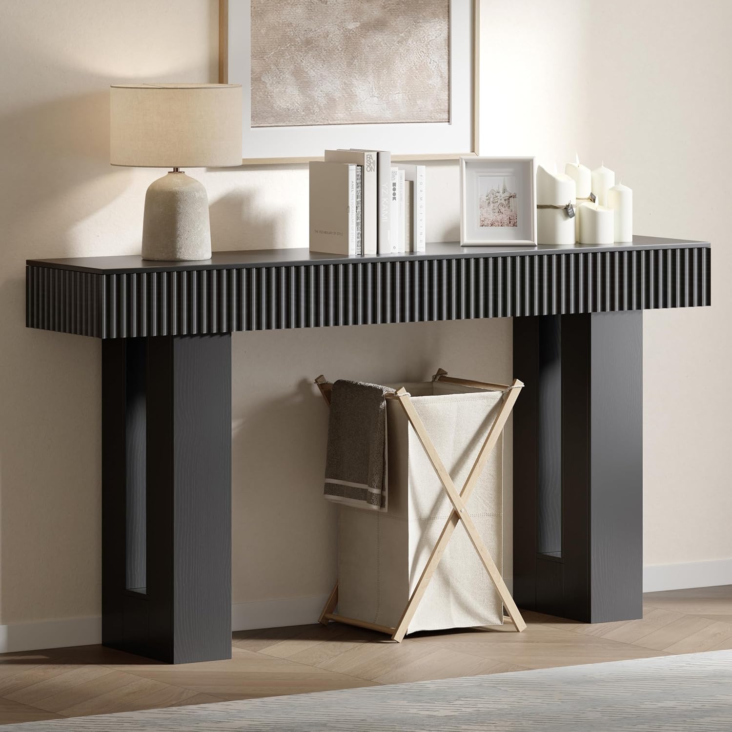 63-Inch Long Entryway Console  - Desk Setup Minimalist avis et prix