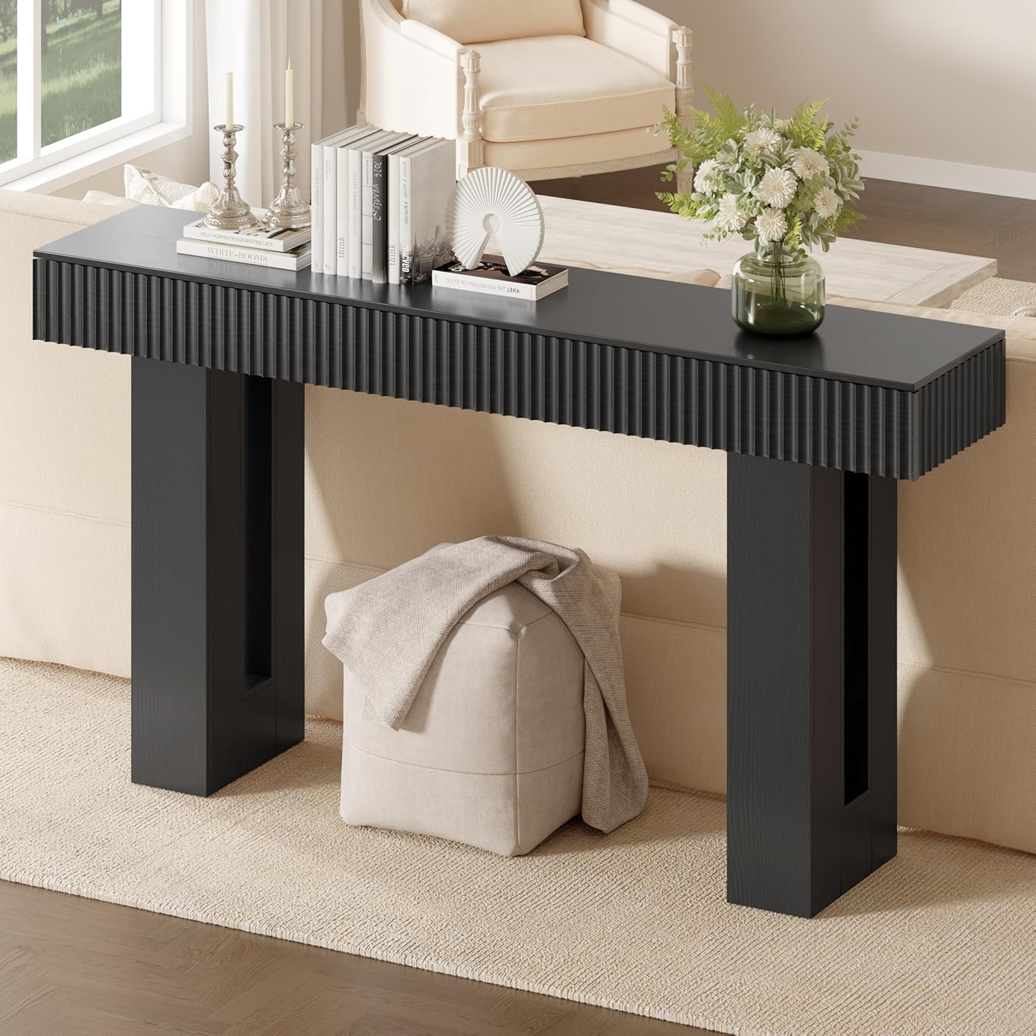 63-Inch Long Entryway Console  - Desk Setup Minimalist avis et prix