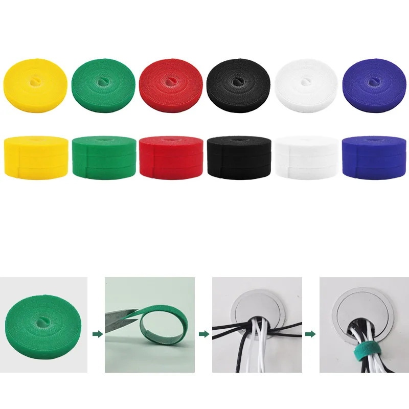 1/2/3pcs Reusable 5M Cable Org - Cable Velcro Strap avis et prix