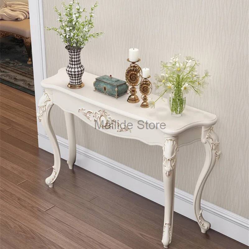 Modern Solid Wood Console Tabl - Desk Setup Minimalist avis et prix