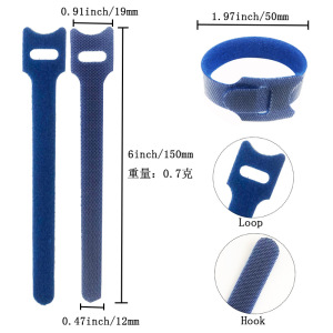 10Pcs Cord Ties Self-adhesive  - Cable Velcro Strap avis et prix