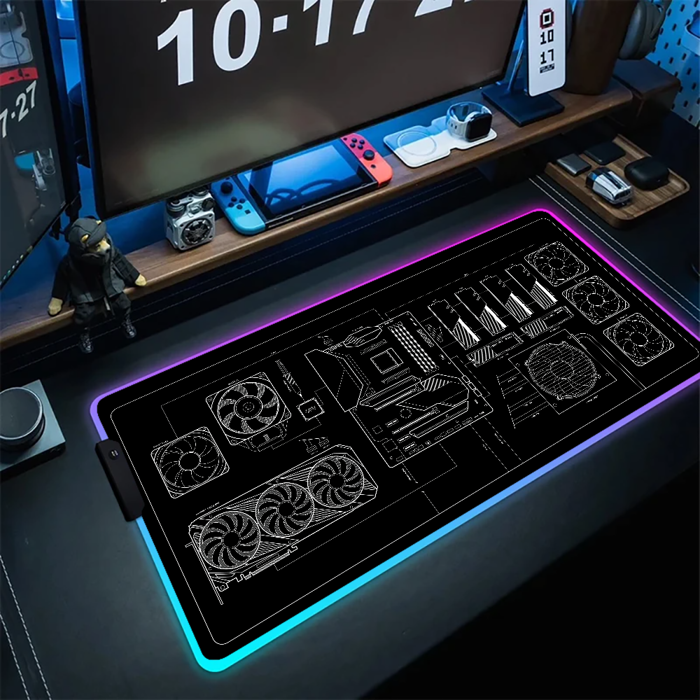 CPU Artistic line design Mouse - Desk Setup Artist avis et prix