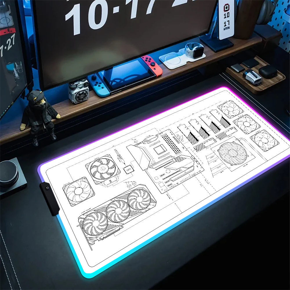 CPU Artistic line design Mouse - Desk Setup Artist avis et prix