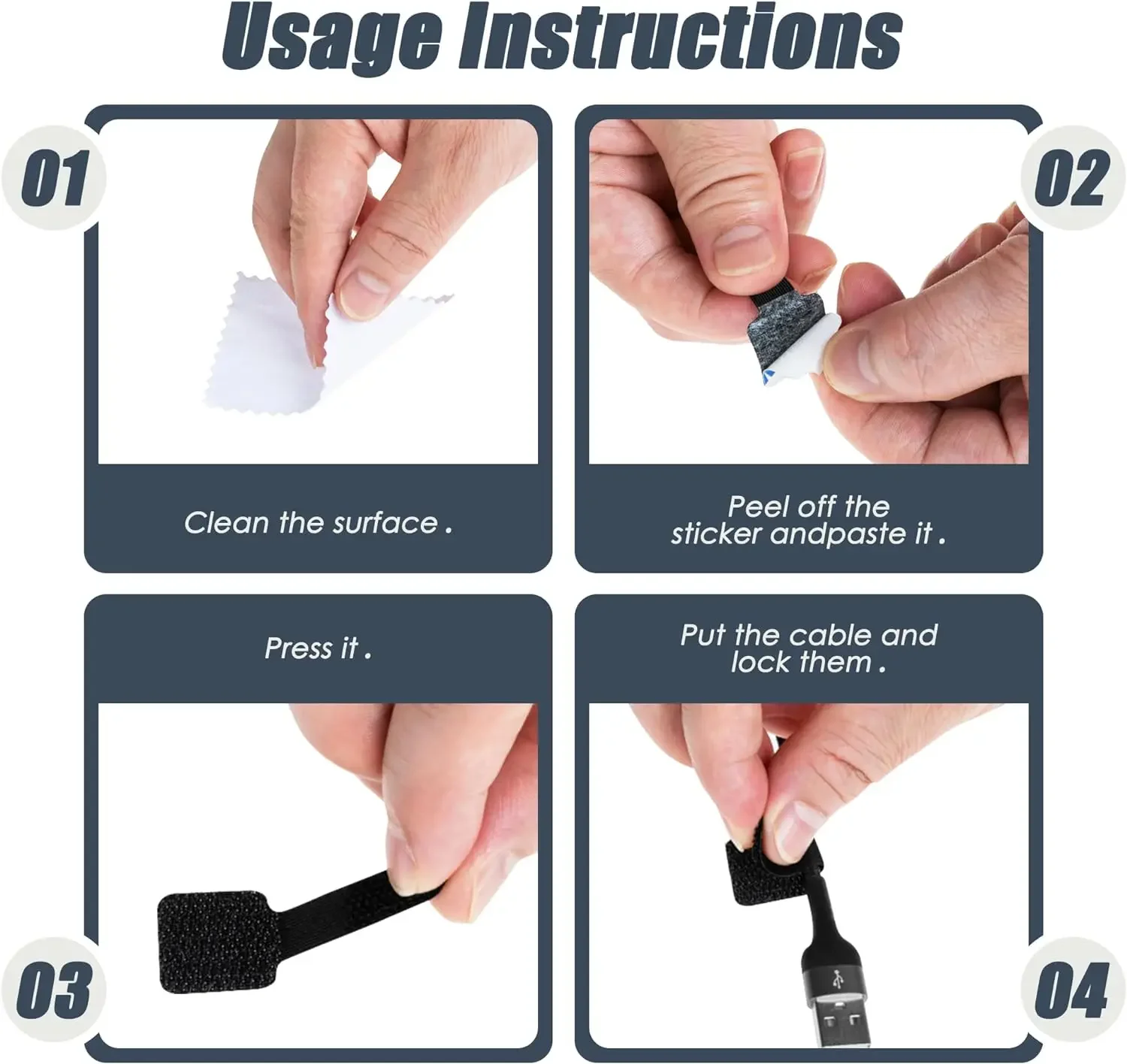 New Reusable Cable Ties Velcro - Cable Velcro Strap avis et prix