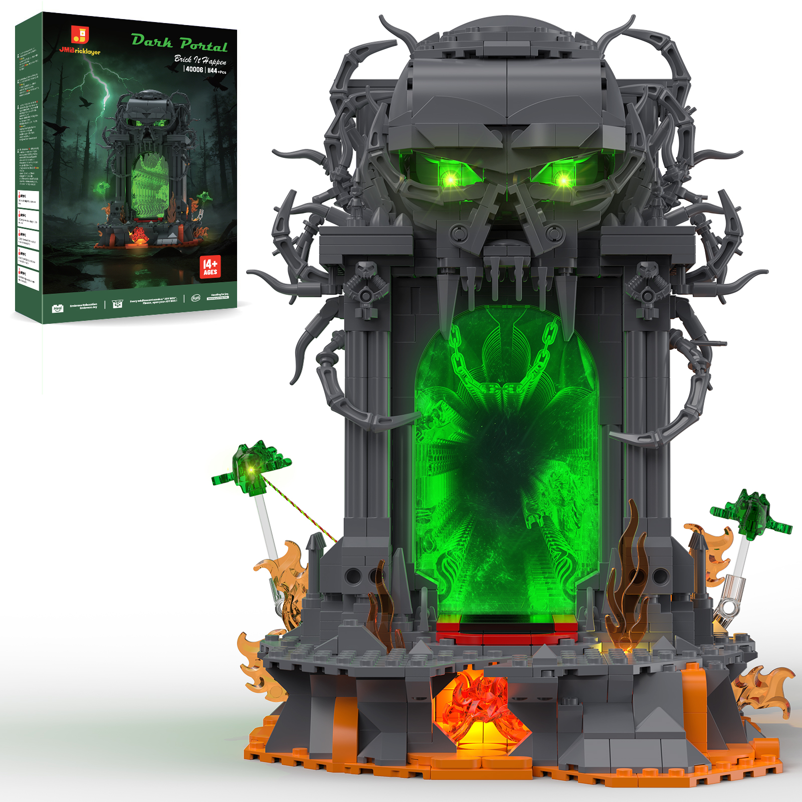 JMBricklayer 1144PCS Dark Port - Desk Setup Build avis et prix