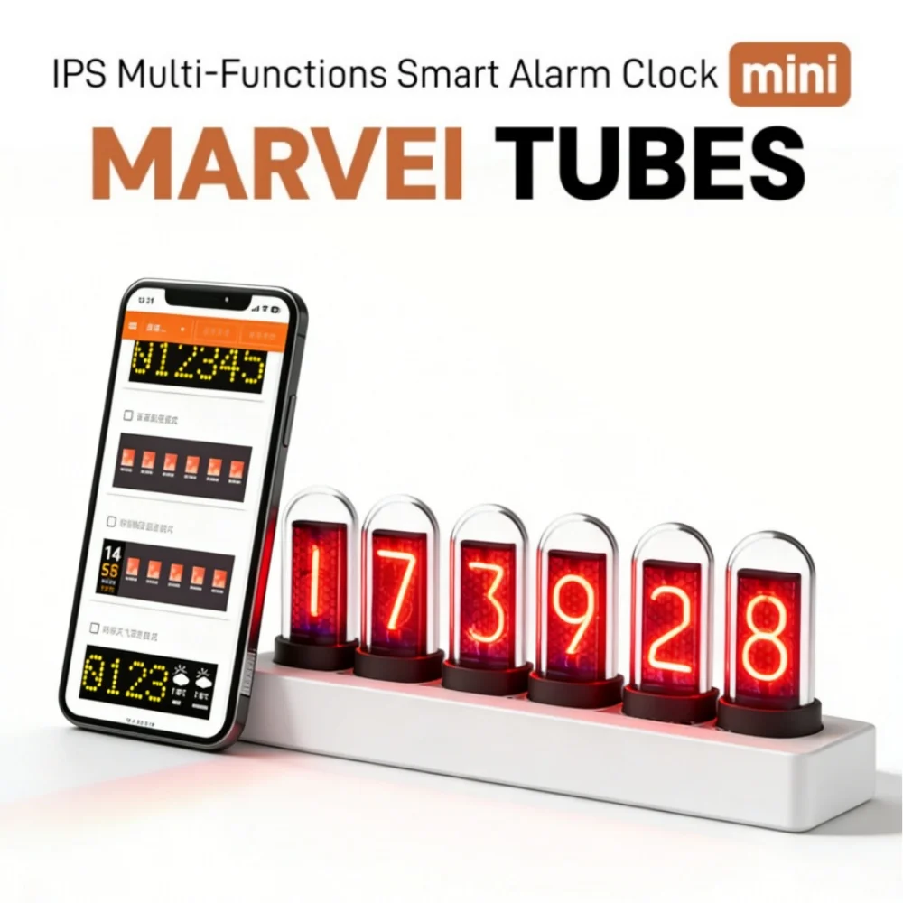 RGB Digital Alarm Clock, Nixie - Desk Setup Youtube avis et prix