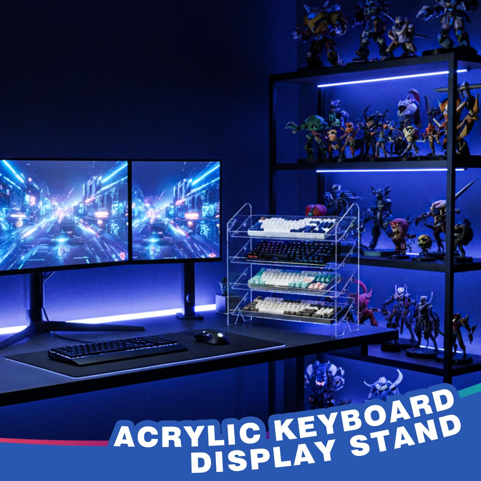 Acrylic Keyboard Display Stand - Desk Setup Tablet avis et prix
