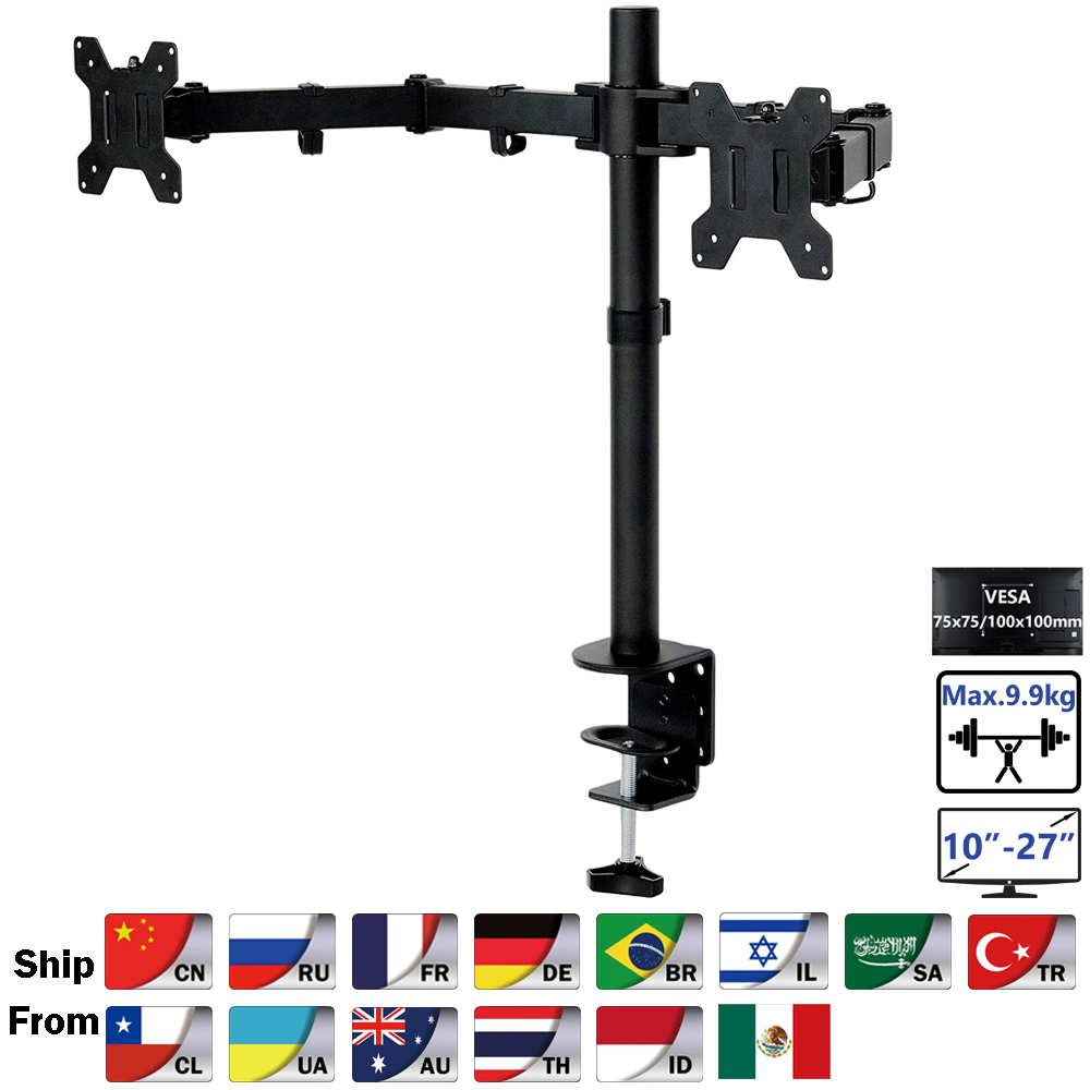 MS02 Desktop Clamping Full Mot - Desk Setup Monitor Arm avis et prix