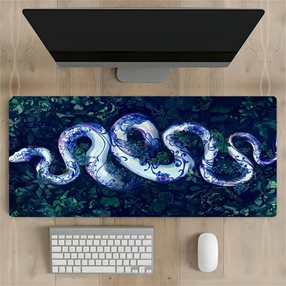 Jungle White Snake alfombrilla - Jungle Desk Setup avis et prix