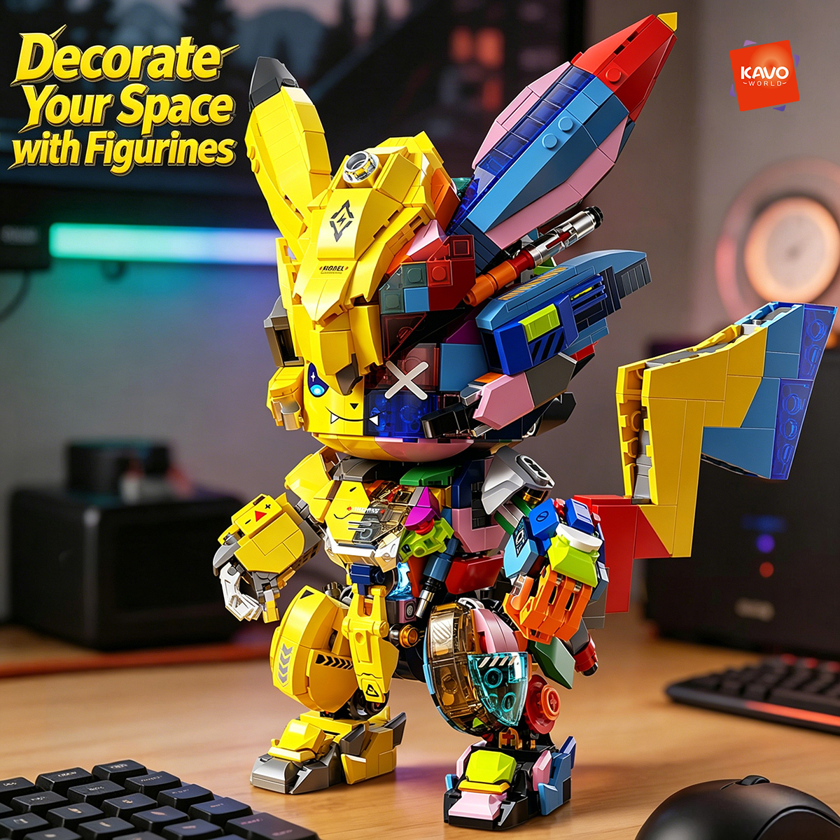 KAVOWORLD 1505 PCS DIY Mecha A - Desk Setup Build avis et prix