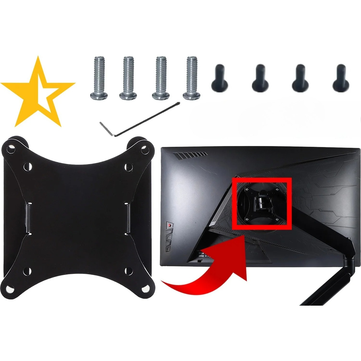 VESA Mount Adapter for ASUS Pr - Desk Setup Monitor Arm avis et prix