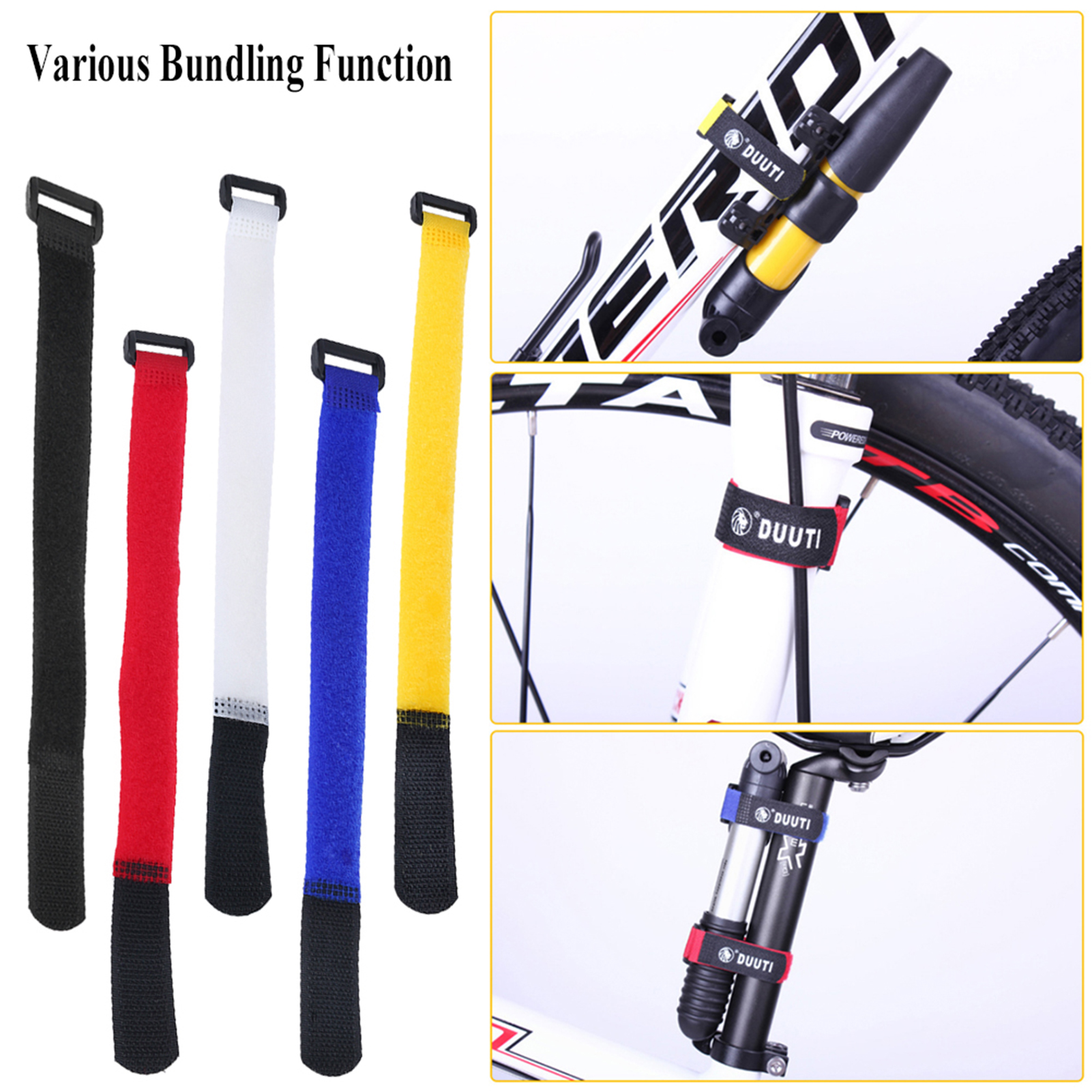 DUUTI 25cm Bicycle Straps Spor - Cable Velcro Strap avis et prix