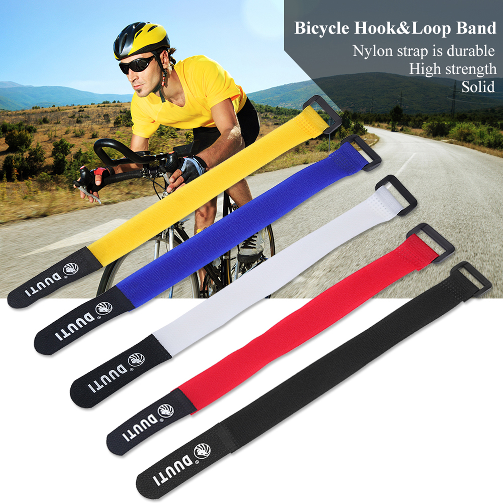 DUUTI 25cm Bicycle Straps Spor - Cable Velcro Strap avis et prix