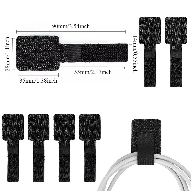 10/20PCS Self-Adhesive Velcro  - Cable Velcro Strap avis et prix