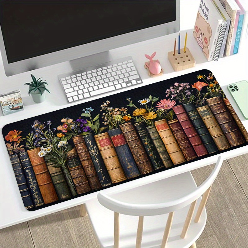 Large Gaming Mouse Pad Vintage - Desk Setup Books avis et prix