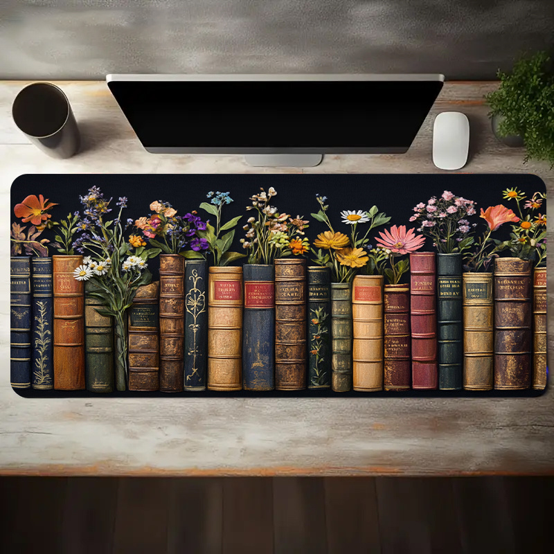 Large Gaming Mouse Pad Vintage - Desk Setup Books avis et prix