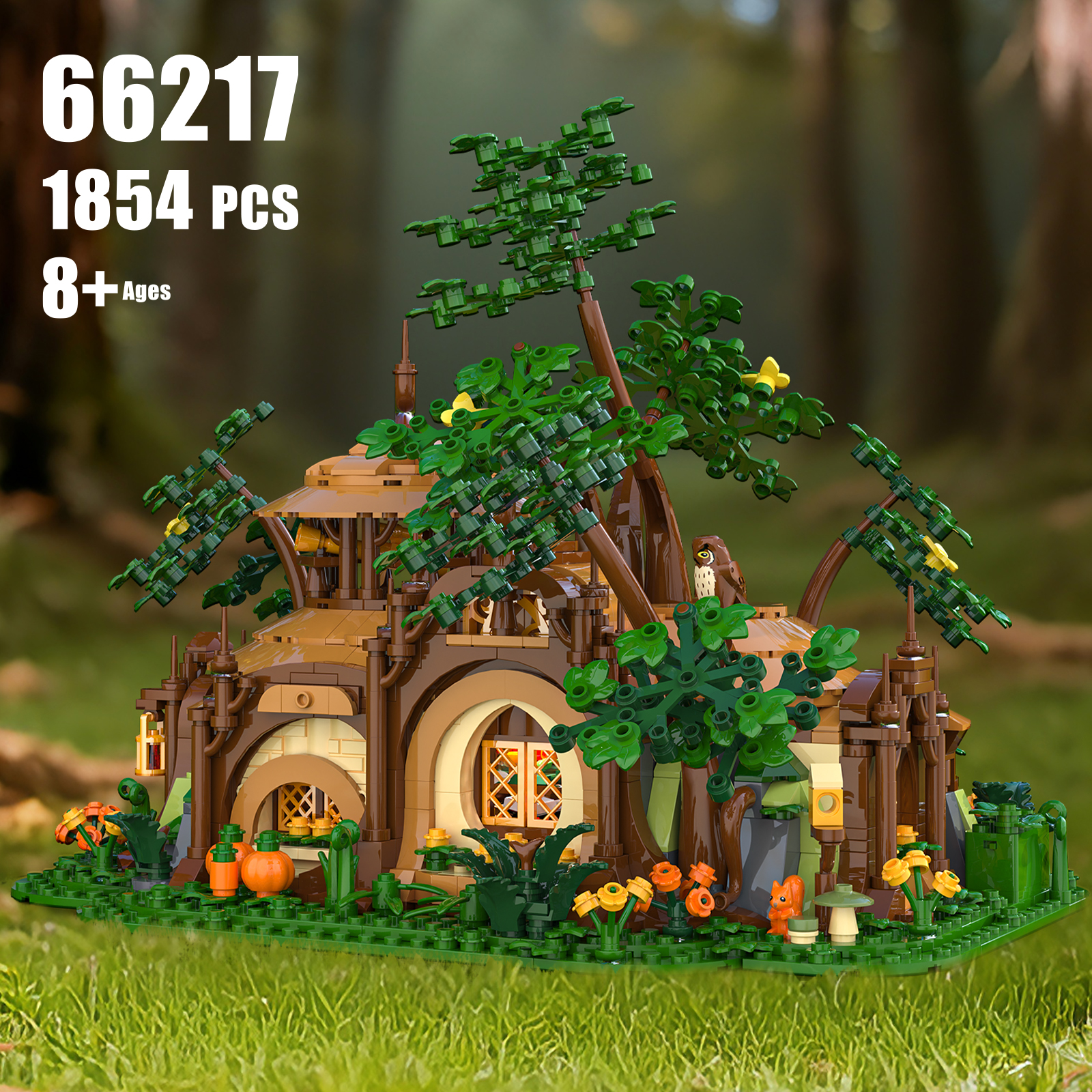 1854pcs Light-up Forest Castle - Desk Setup Build avis et prix