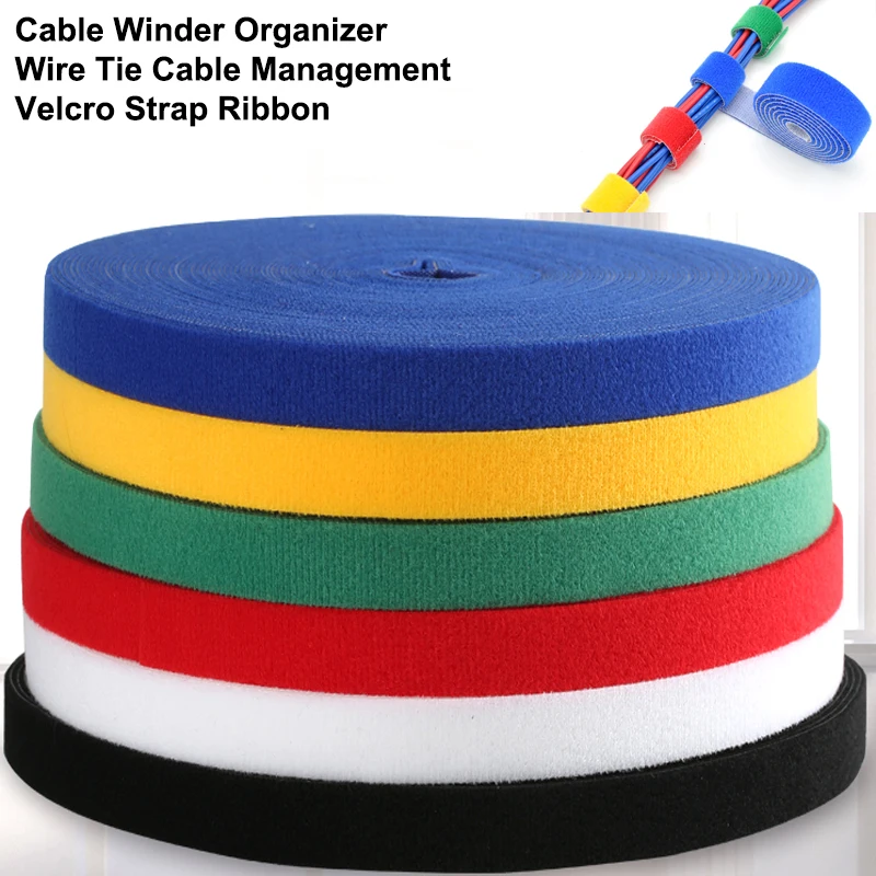 5M DIY Reusable Nylon Cable Ti - Cable Velcro Strap avis et prix