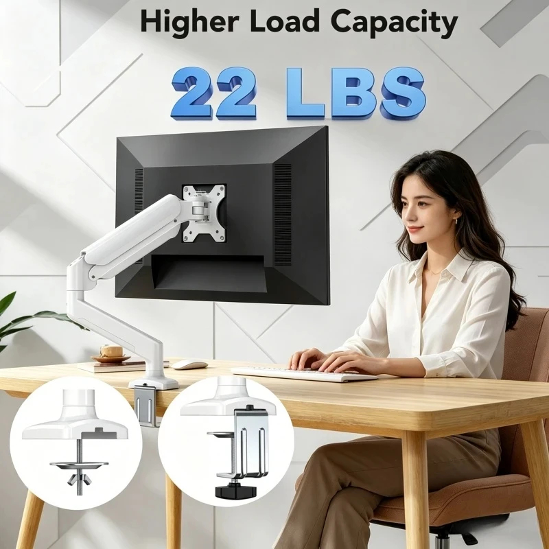 Single Monitor Desk Mount Arm– - Desk Setup Monitor Arm avis et prix