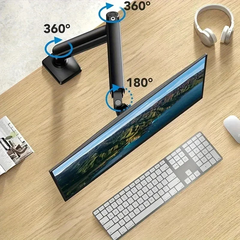 Single Monitor Desk Mount Arm– - Desk Setup Monitor Arm avis et prix
