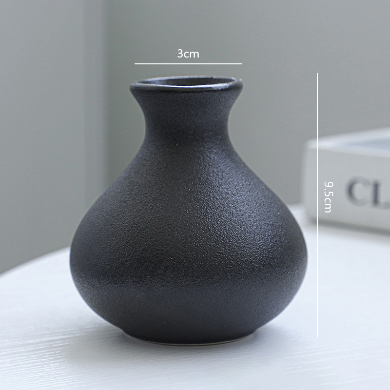 5Pcs Black Ceramic Vase Set Mo - Desk Setup Minimalist avis et prix