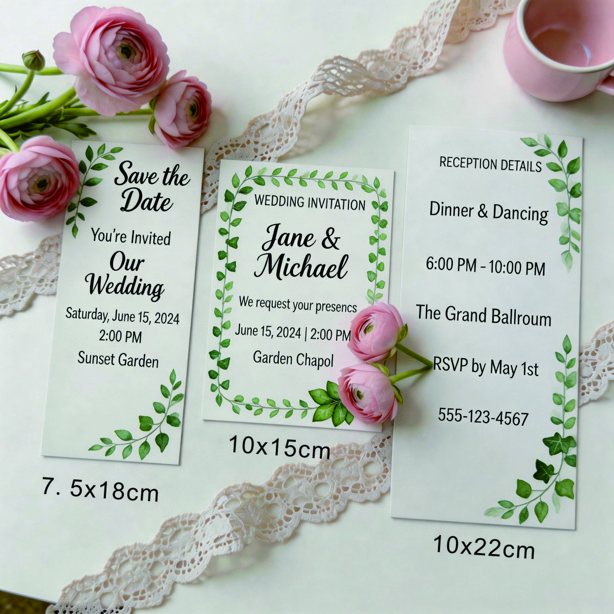 Personalized Table Card Weddin - Desk Setup Minimalist avis et prix